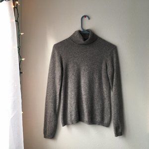 Dreamy gray cashmere turtleneck - Sofia Cashmere